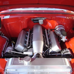 56 Chevy Engine Bay