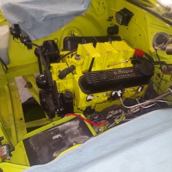 71 Cuda Engine Bay